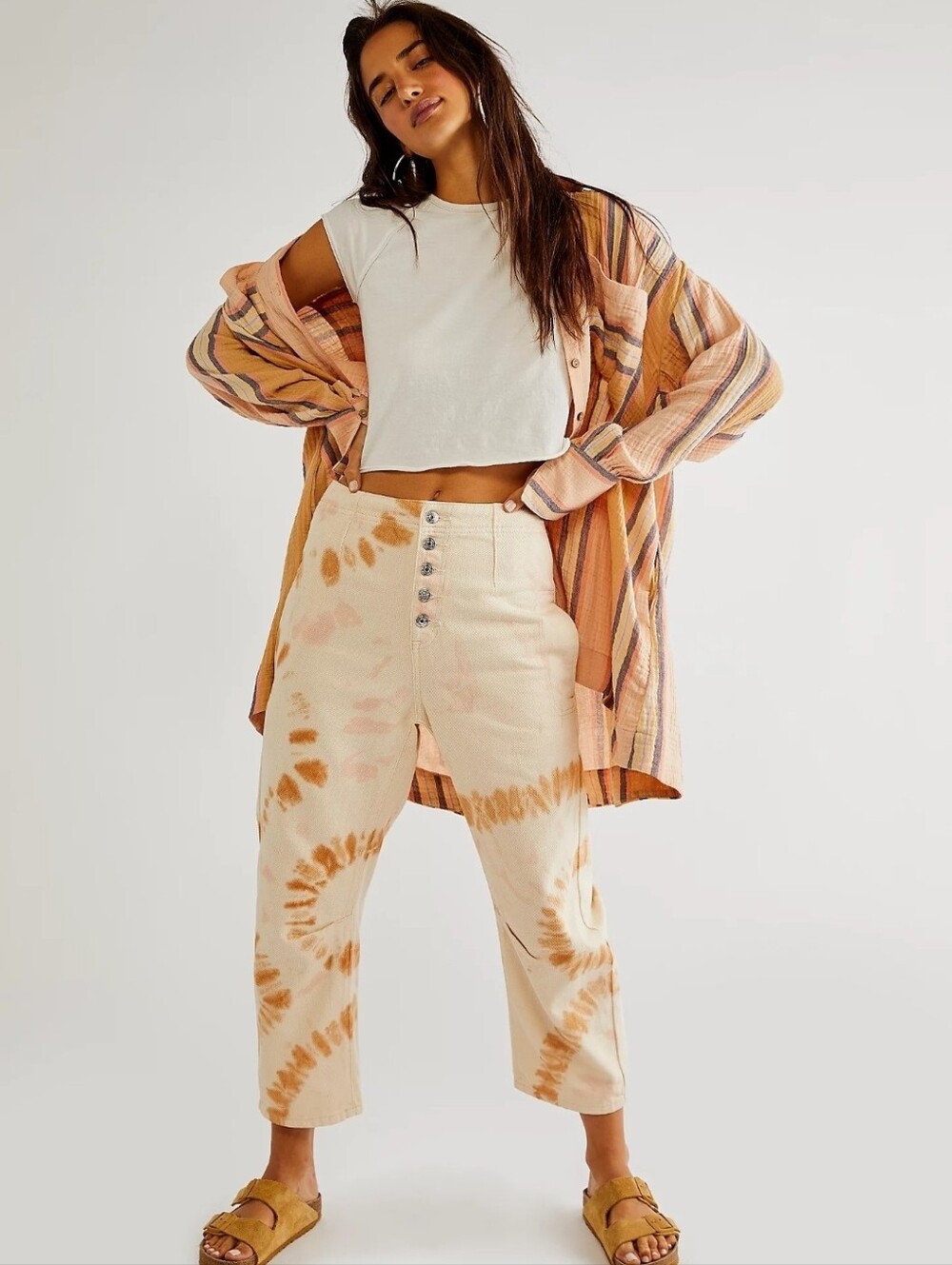 the Free People We The Free Osaka Tie-Dye Jeans,  Sz 28 NWOT